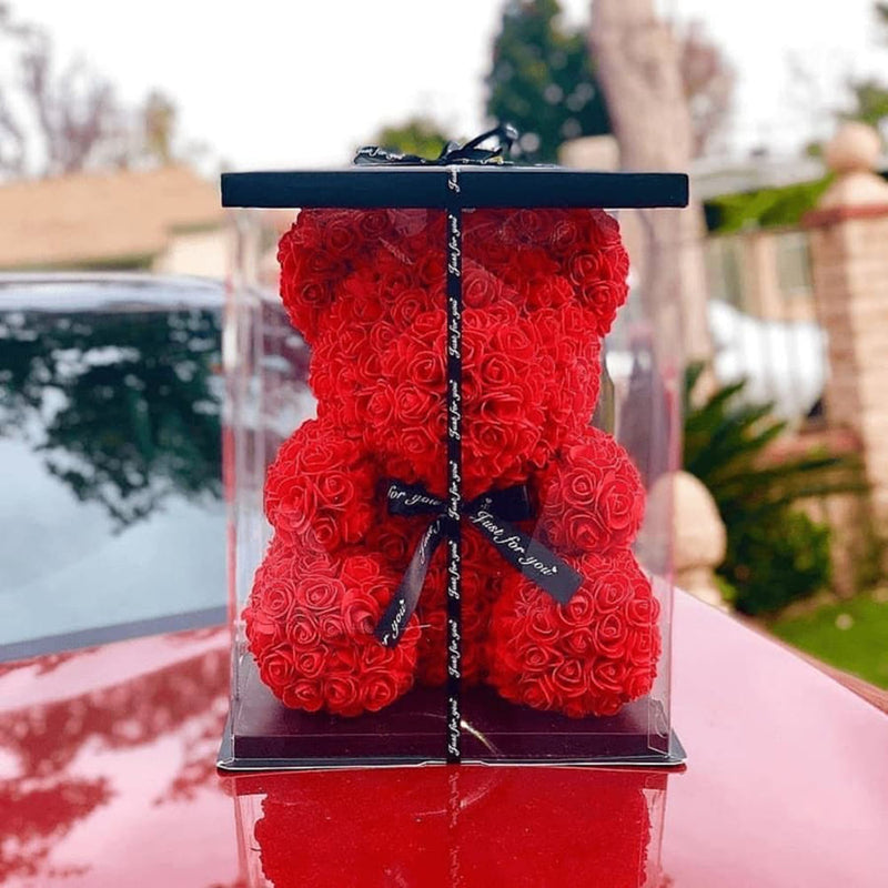 Urso Teddy + Caixa com Luzes