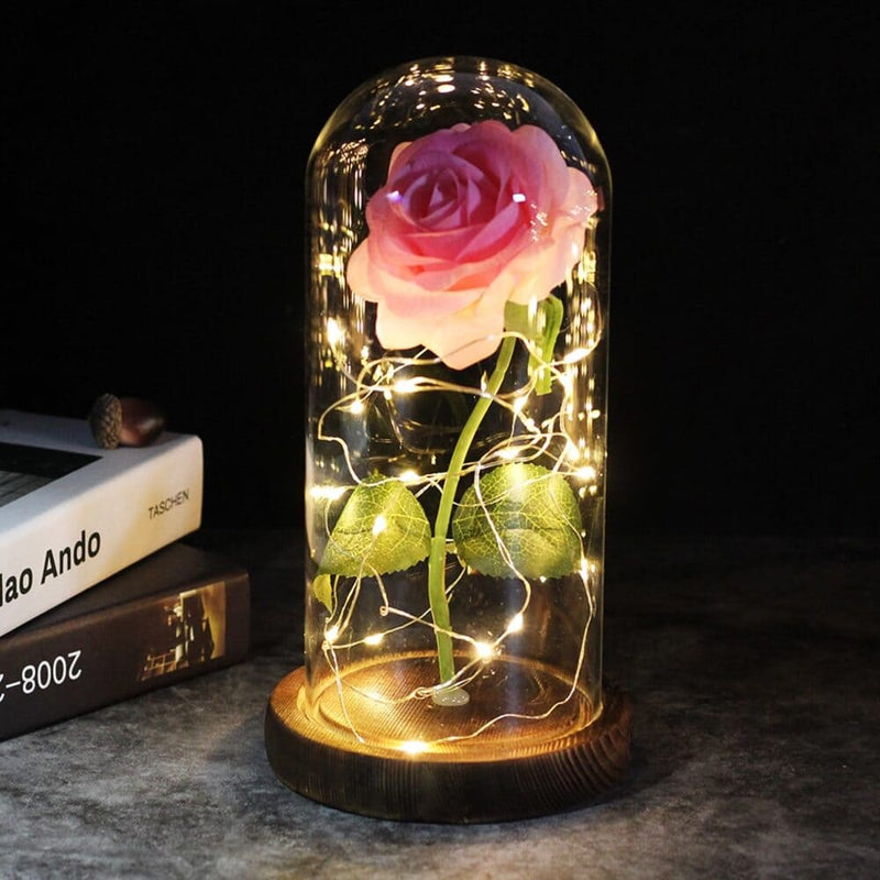 Rosa Encantada LED 🌹 - A Bela e a Fera